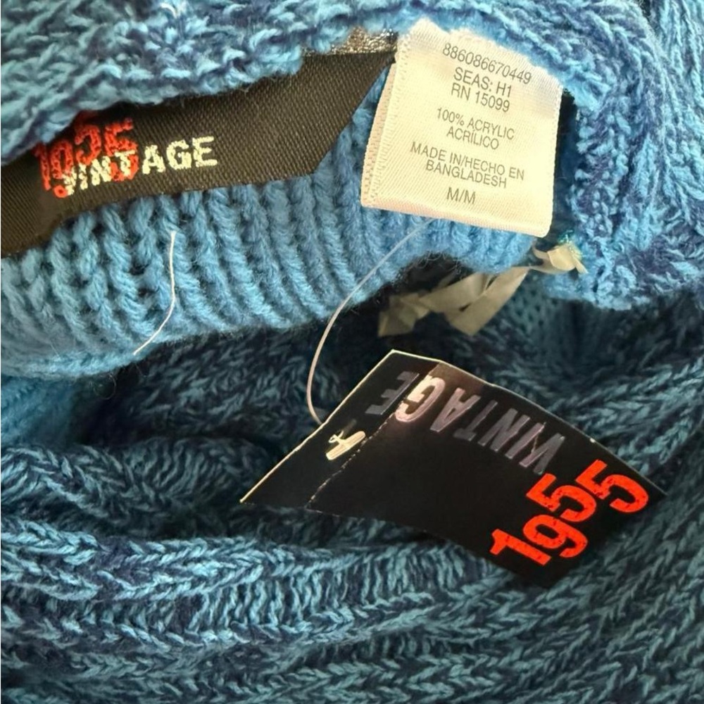 1955 Vintage Azure Knit Top - Picture 5 of 7